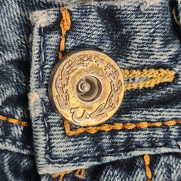 Vintage True Religion Jeans Men's 33x33 Button Fly Denim Suspender Buttons USA‎ - Picture 8 of 16